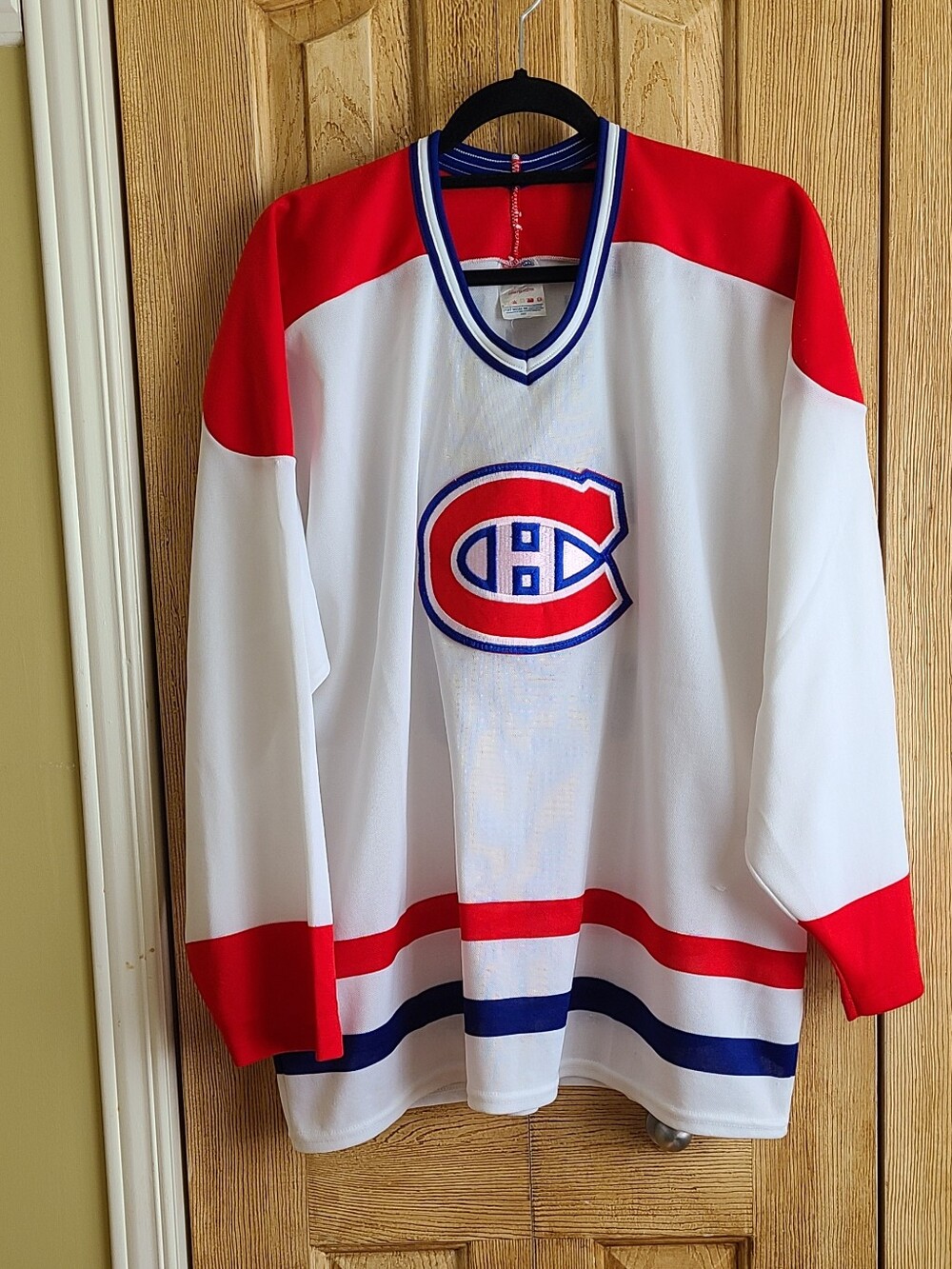 CCM White Red Blue Montreal Canadiens Hockey Jersey